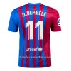 Camiseta de fútbol FC Barcelona Ousmane Dembele 11 Primera Equipación 2021/22 - Hombre